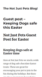 Mobile Screenshot of blog.notjustpets.co.uk