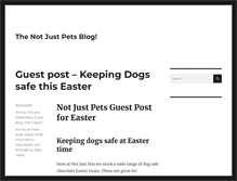 Tablet Screenshot of blog.notjustpets.co.uk